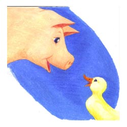 Pigaroo
talks to Duckling